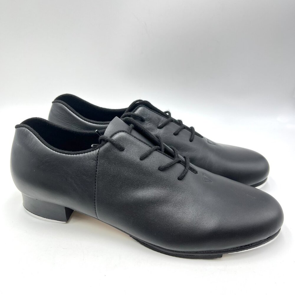 Bloch Womens Size‎ 11.5 11.5M S0381L Audeo Jazz Tap Black Leather Dance Shoes